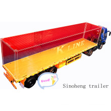 40ft 3axles Good Price Flat Bed Semi Trailer